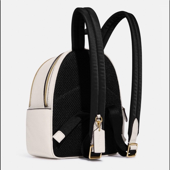 Coach Bags Nwt Coach Mini Court Backpack With Dancing Kitten Goldchalk Multi Poshmark